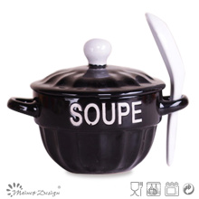 Cerâmica com Handle Soup Bowl